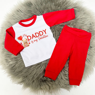 'My Daddy's my Valentine Printed Pyjamas