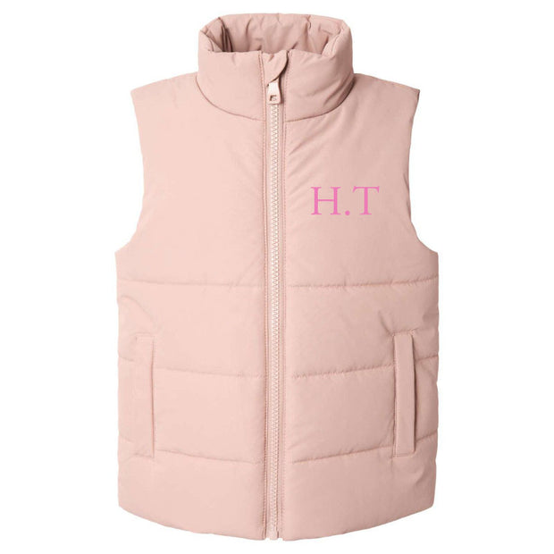 Blush Personalised Embroidered Padded Gilet