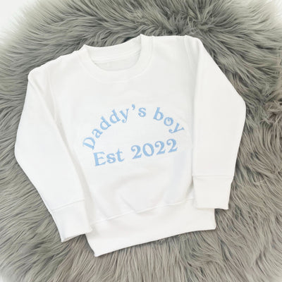 'Daddy's Boy' Father's Day Personalised Embroidered Jumper