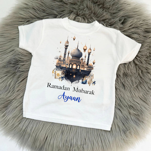 Eid Mubarak Ramadan Printed Personalised T-Shirt - Design 2