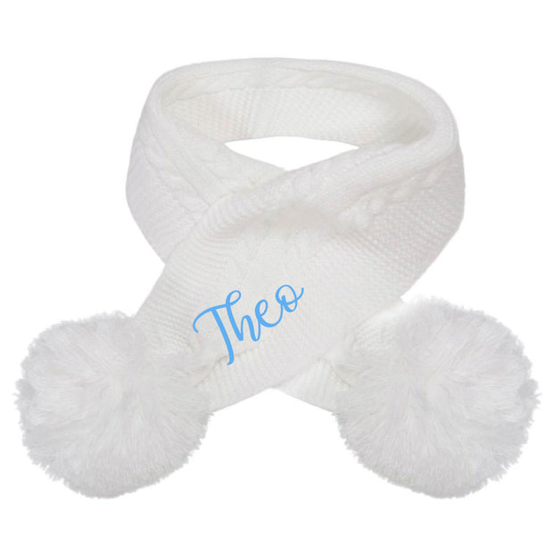 Personalised Embroidered Scarf - Various colours