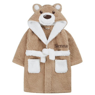 Teddy Bear Embroidered Personalised Dressing Gown