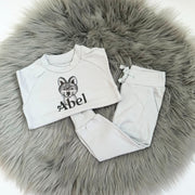 Cotton Embroidered Personalised Loungeset - Various Animals
