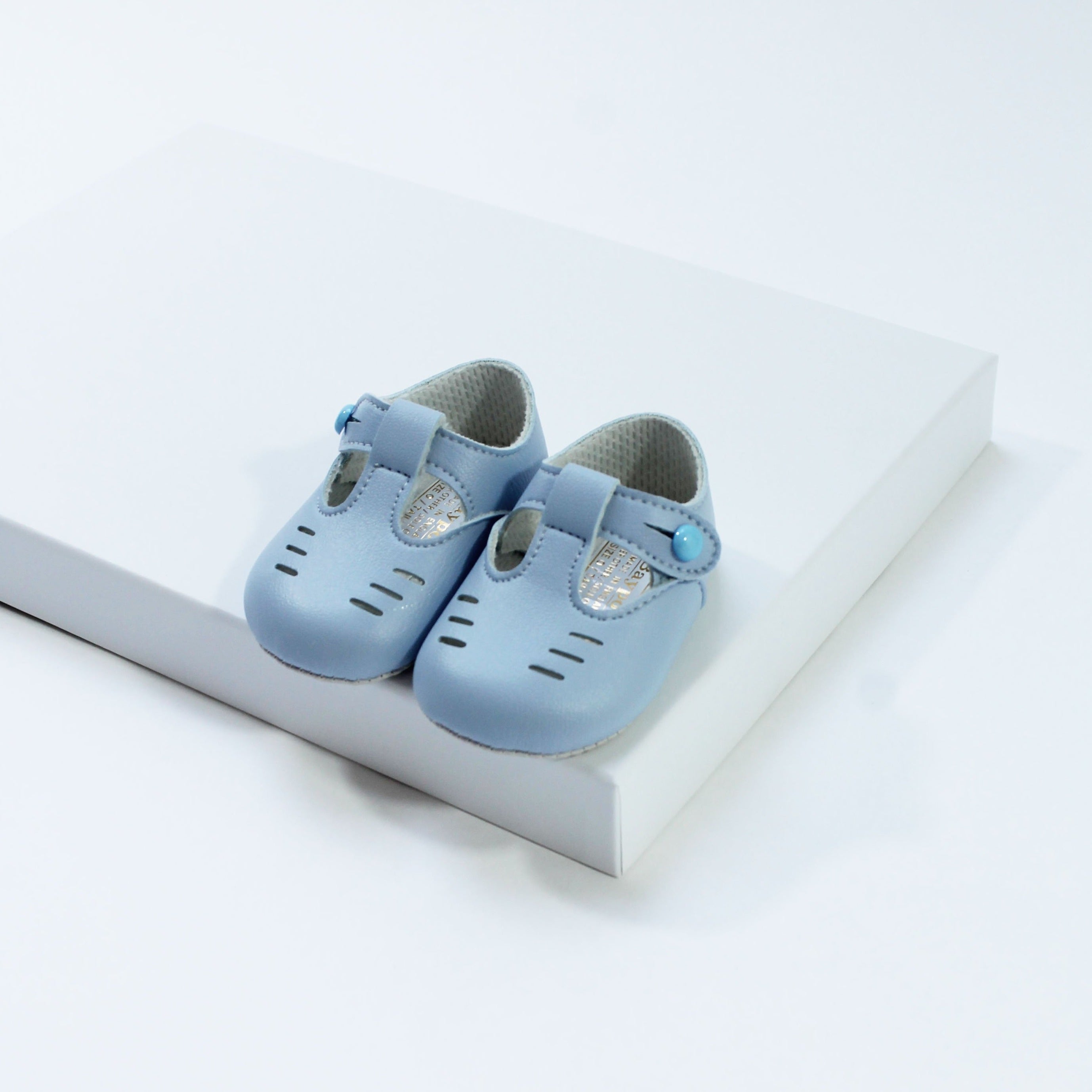 Baby Blue Matte T Bar Shoes – Lavish Little Style Baby