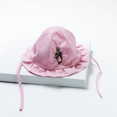 Pink Flopsy Bunny Embroidered Sun Hat