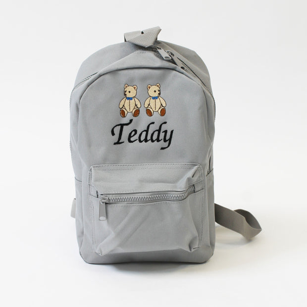 Two Teddys Personalised Backpack - Various Colours