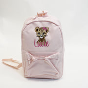 Animal with Hair Bow Personalised Backpack - Various Animals & Coloured Backpacks