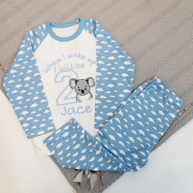 Koala Embroidered animal Personalised Birthday Pyjamas