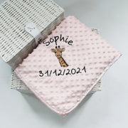 Bubble Personalised Blanket - Animal, Name & Date of Birth