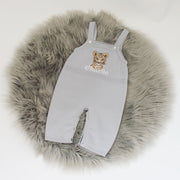 Personalised Animal Embroidered Knit Dungarees - Various Animals