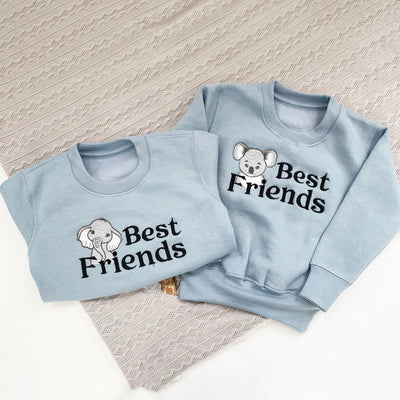 'Best Friends' Animal Personalised Embroidered Jumper - Various Animals