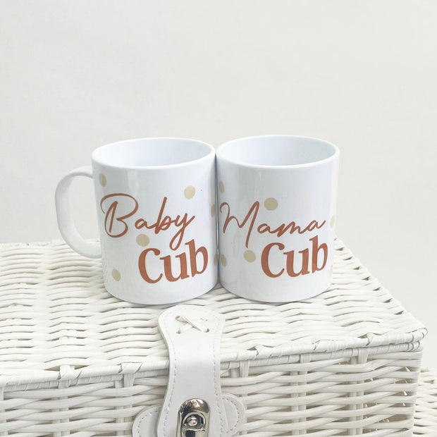 Mama Cub & Baby Cub Polymer Mugs - Various Animals