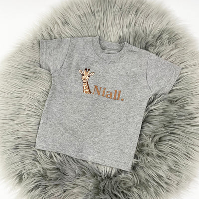Animal Personalised Embroidered TShirt - Various Coloured T-Shirts