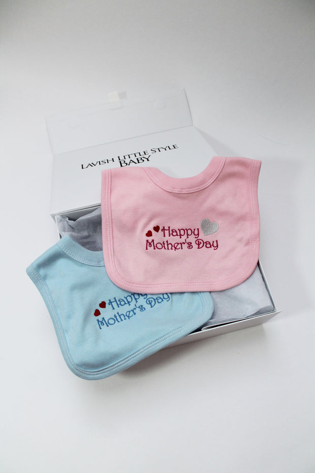 Mother's Day Pull Over Bib (Blue Or Pink)