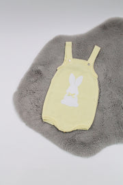 Lemon Knit Bunny Romper - Can be personalised
