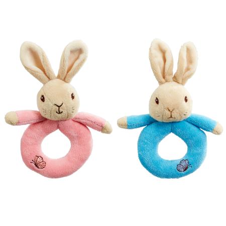 Peter Rabbit or Flopsy Bunny Bean Ring Rattle