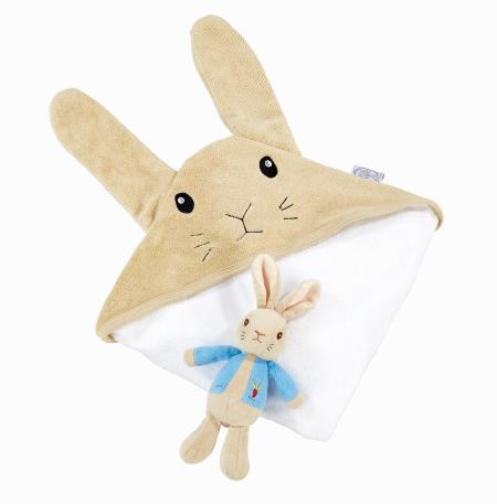 Peter Rabbit Soft Toy & Towel Robe Gift Set