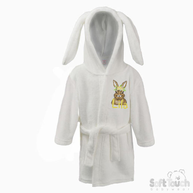 Bunny Ears Personalised Dressing Gown - Various Colours & Various Animals