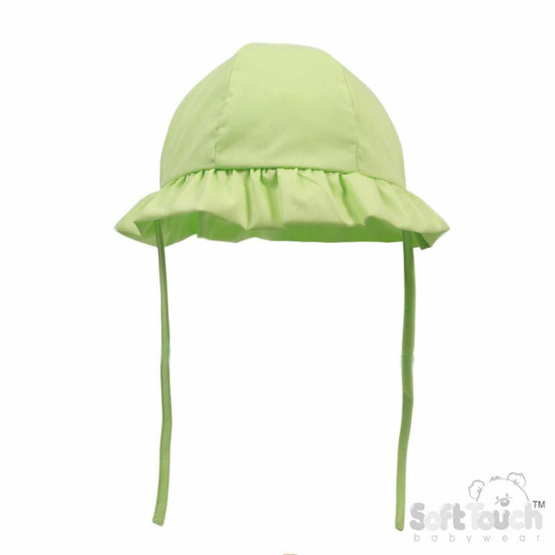 Mint Tie Sun Hat (With or Without Personalisation)