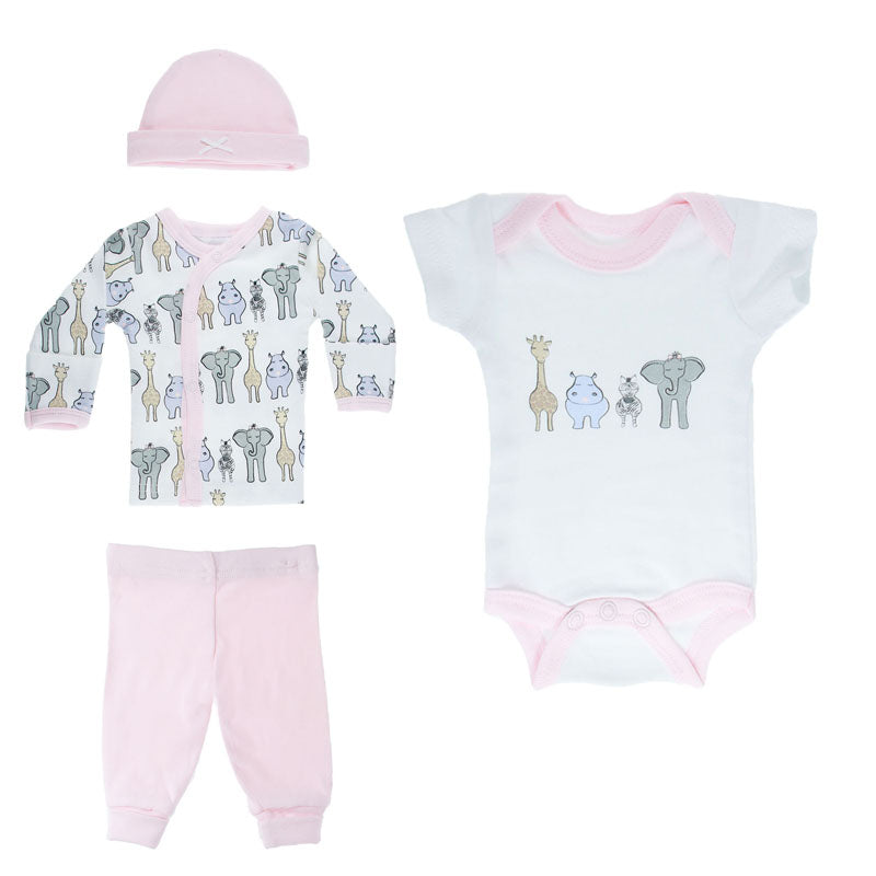 Tiny Baby Pink Safari Piece Set – Lavish Little Style Baby