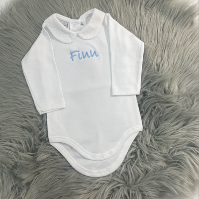 SAMPLE -  'Finn' Embroidered Babyvest - Size 3-6 Months