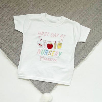 Nursery Personalised Embroidered T-Shirt - Design 1