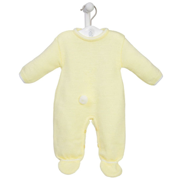 Lemon Bunny Detail Knit Romper - Can be personalised