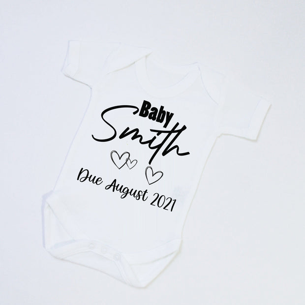 Baby Announcement Baby Vest