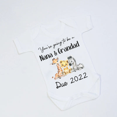 'You're going to be' Baby Announcement Safari Babyvest