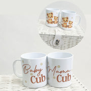 Mama Cub & Baby Cub Polymer Mugs - Various Animals