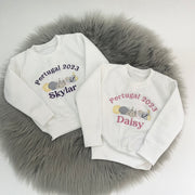 ‘Holiday Destination & Year' Personalised Embroidered Jumper