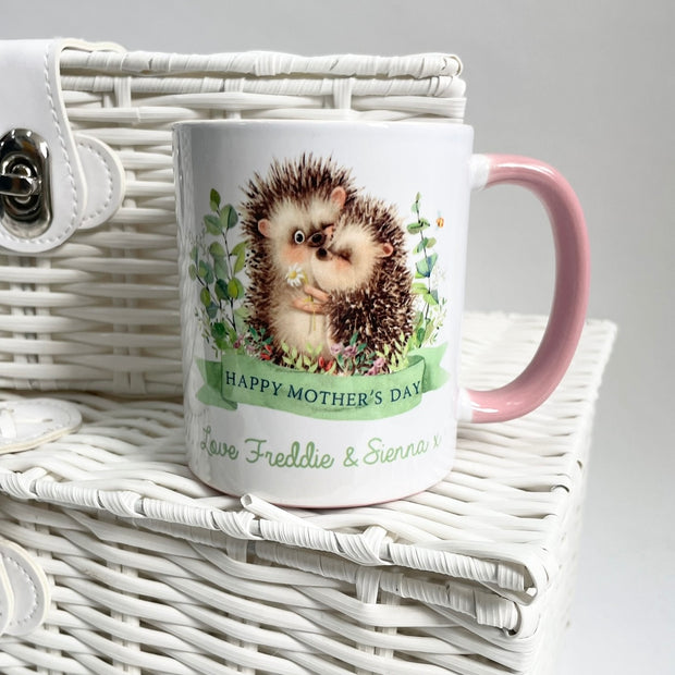 Hedgehog Happy Mother's Day Personalised Mug