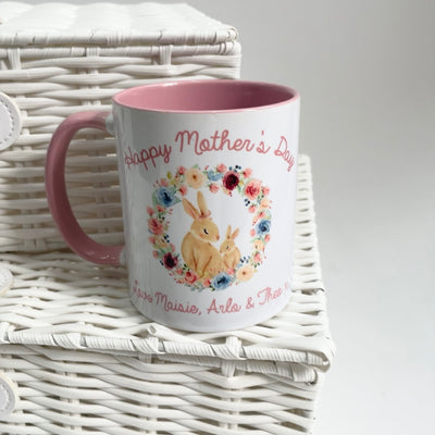 Bunny's Happy Mother's Day Personalised Mug