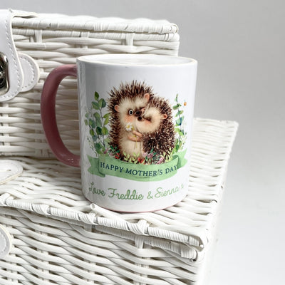 Hedgehog Happy Mother's Day Personalised Mug